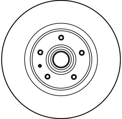 TRW DF1684S Brake Disc
