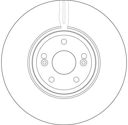 Brake Disc TRW SINGLE DF4231S