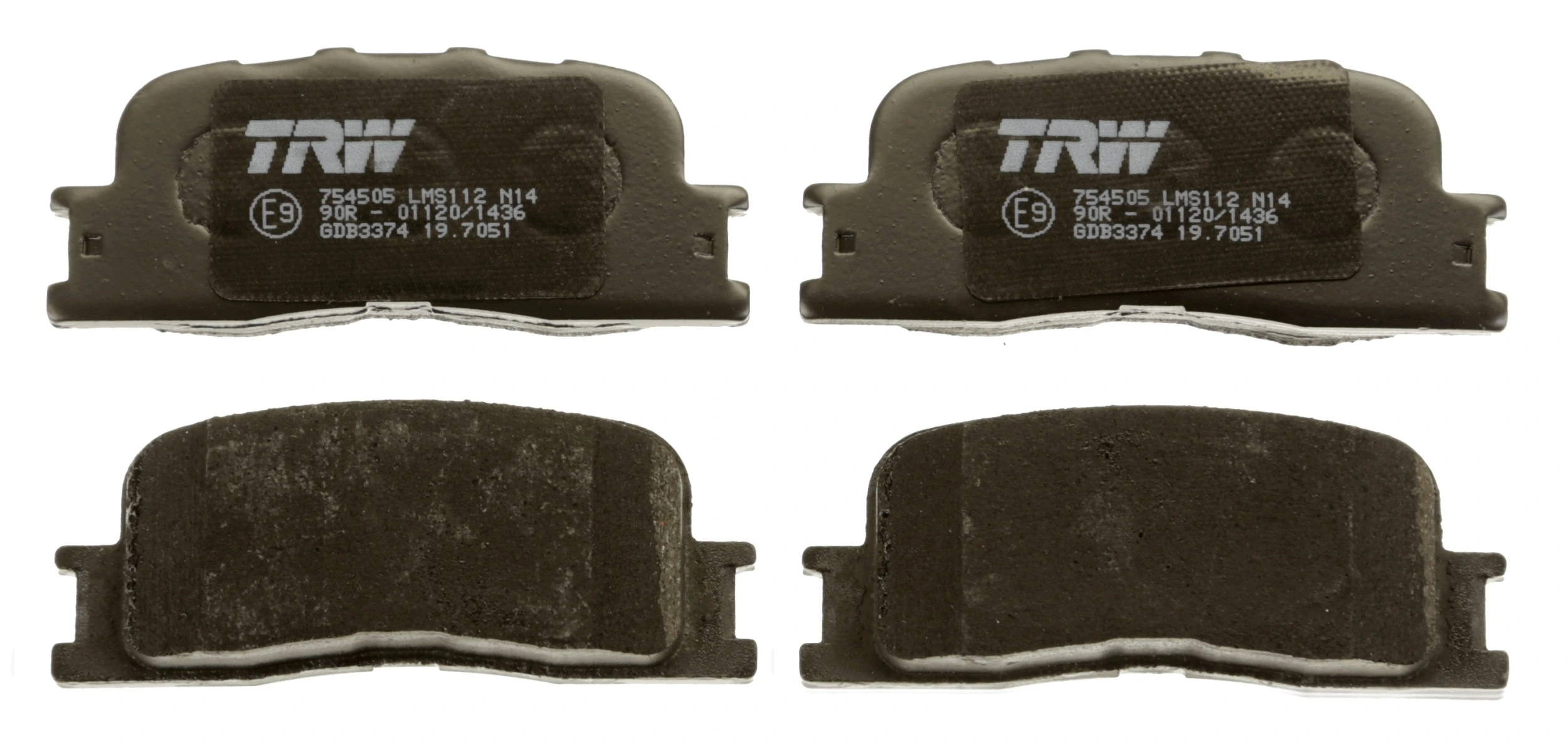 Brake Pad Set, disc brake COTEC GDB3374