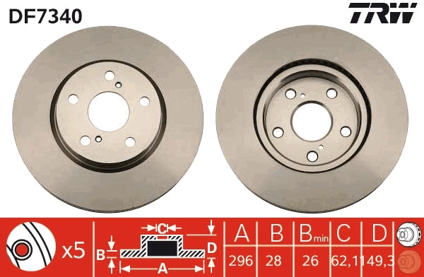 Brake Disc DF7340
