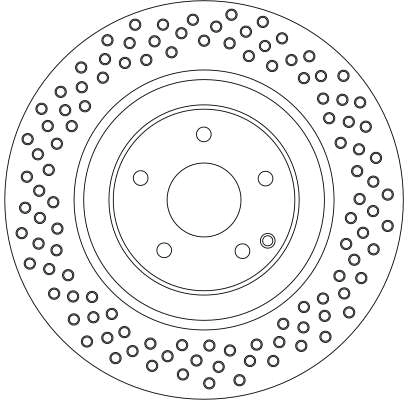 Brake Disc TRW SINGLE DF4341S