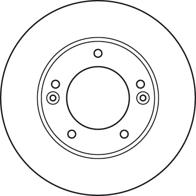 Brake Disc TRW SINGLE DF6081S