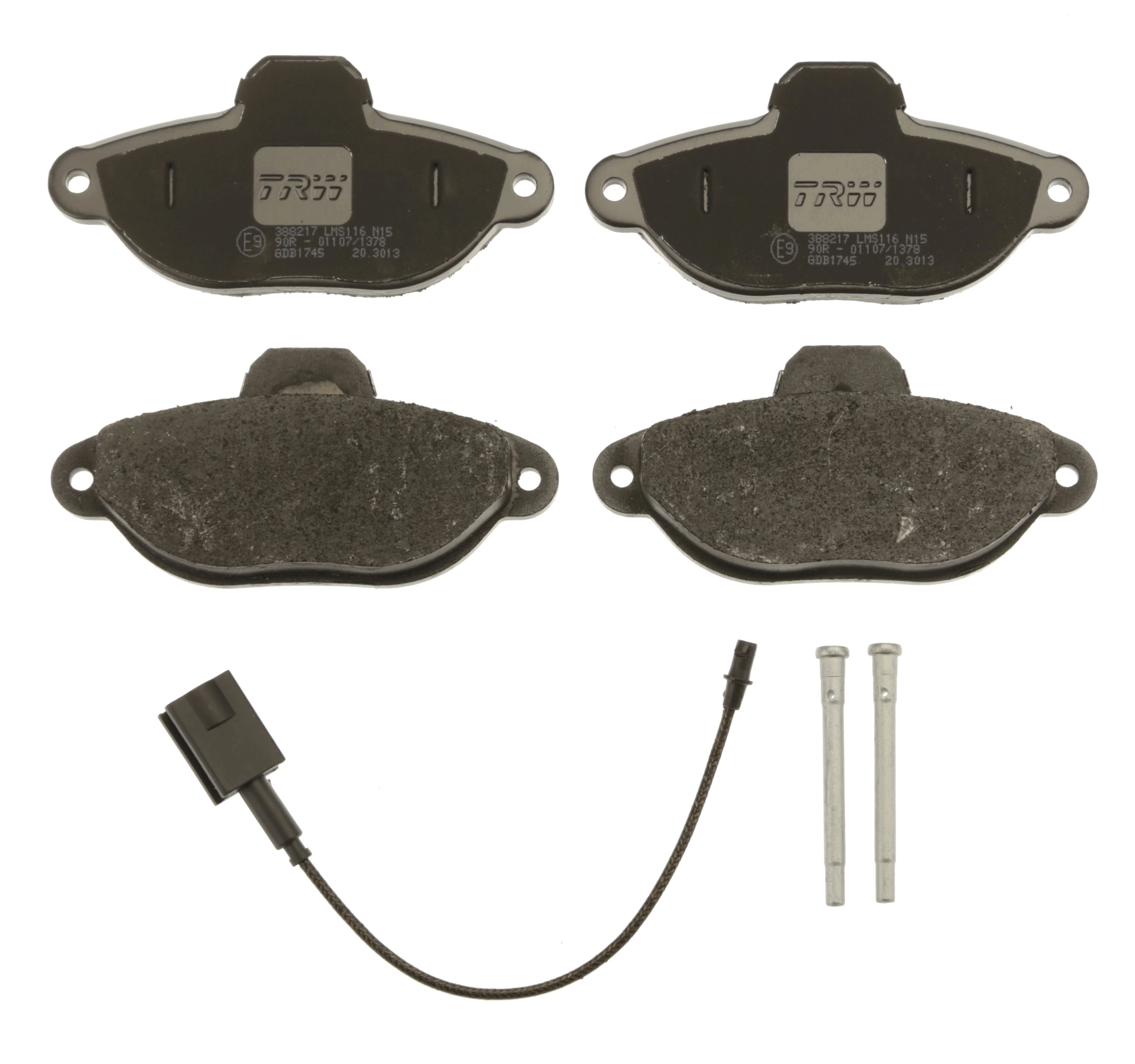 Brake Pad Set, disc brake COTEC GDB1745