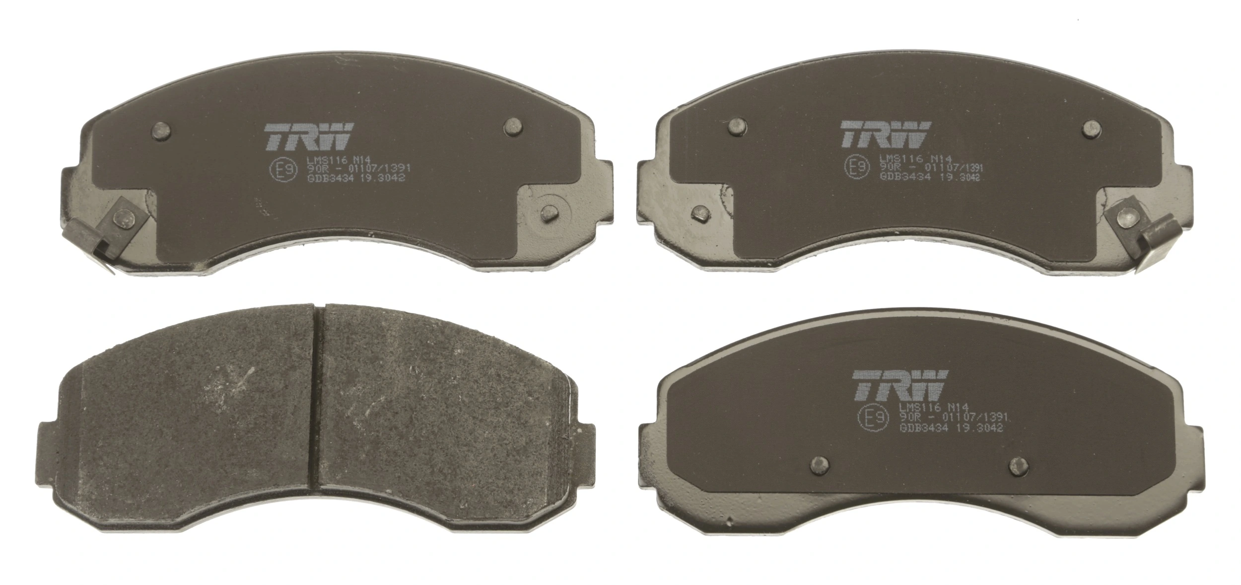 Brake Pad Set, disc brake COTEC GDB3434
