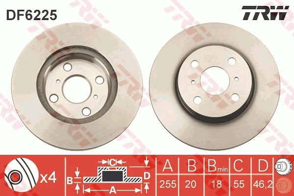 Brake Disc DF6225