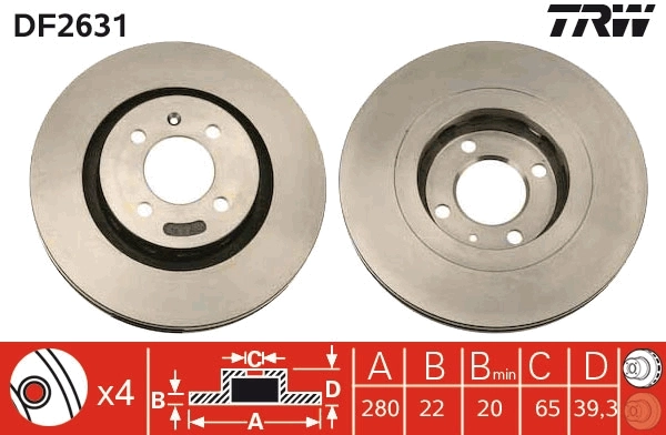 Brake Disc DF2631