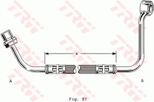 TRW PHD233 Brake Hose
