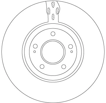 Brake Disc TRW SINGLE DF7302S