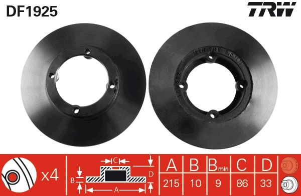 Brake Disc DF1925