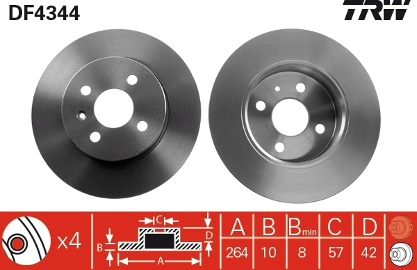 Brake Disc DF4344