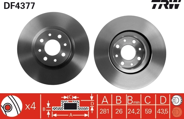 Brake Disc DF4377