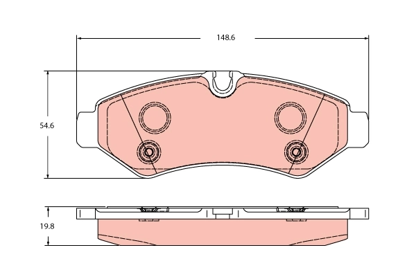 Brake Pad Set, disc brake GDB2422