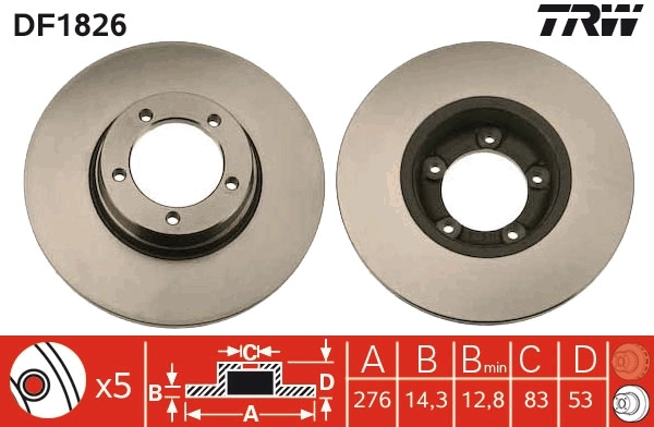 Brake Disc DF1826
