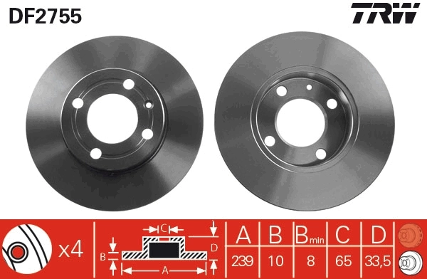 Brake Disc DF2755