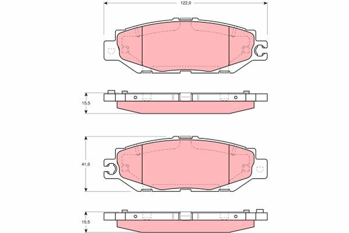 Brake Pad Set, disc brake GDB1240