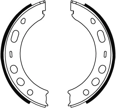 Brake Shoe Set, parking brake GS8706