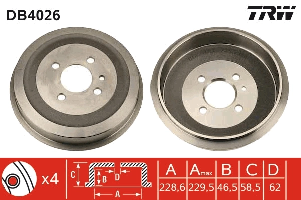 Brake Drum DB4026