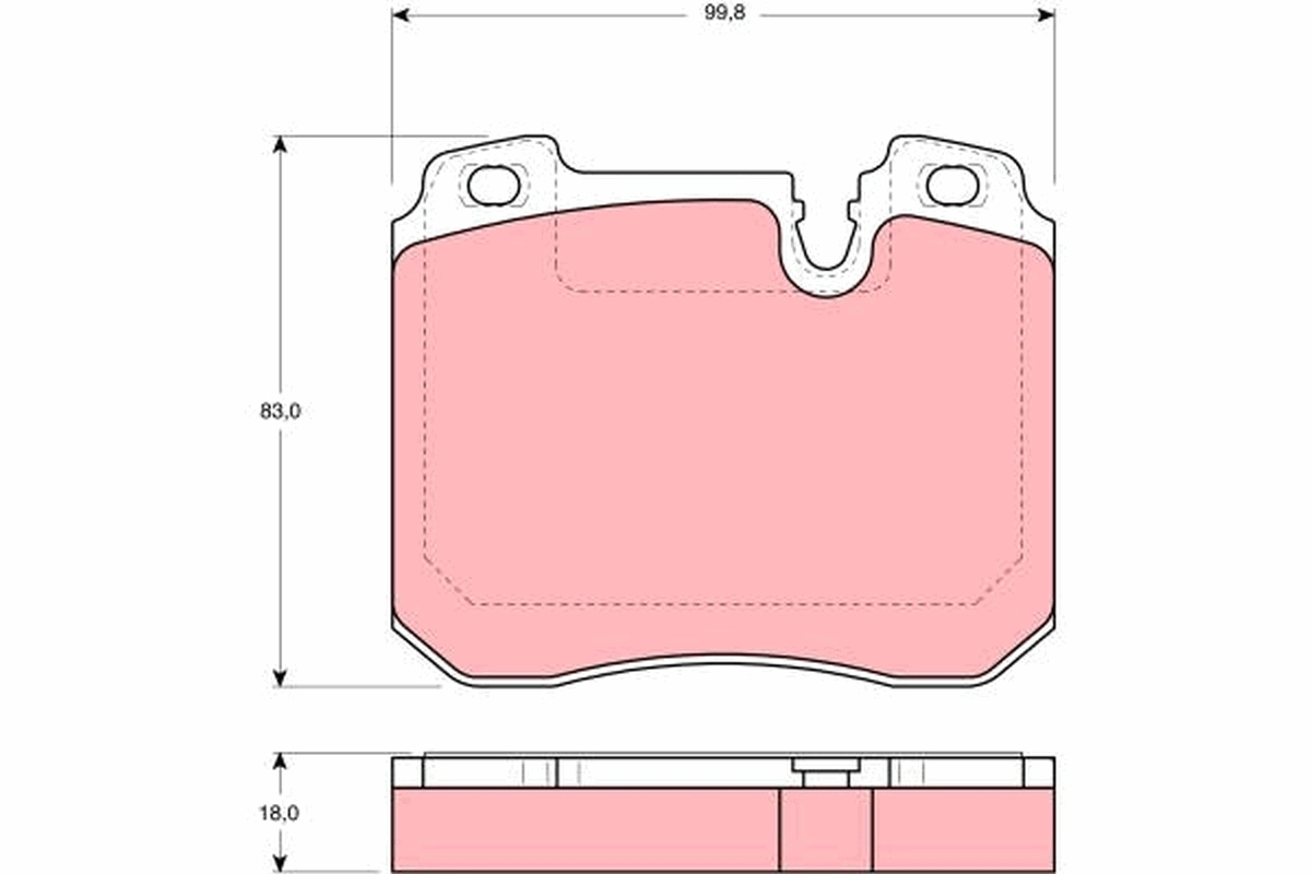 Brake Pad Set, disc brake GDB1161