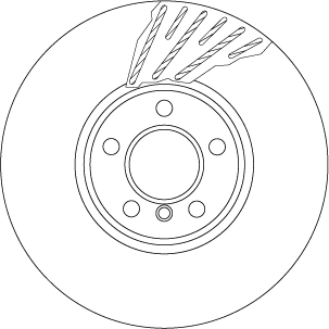Brake Disc TRW SINGLE DF6611S