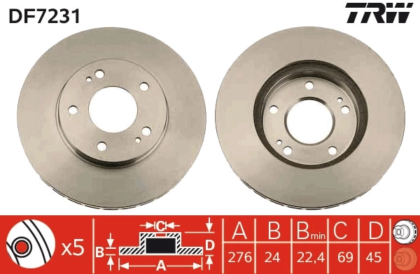 Brake Disc DF7231