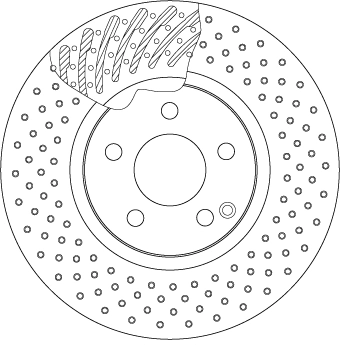 Brake Disc TRW SINGLE DF4862S