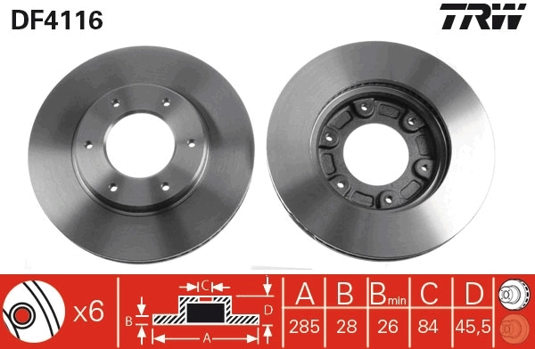 Brake Disc DF4116