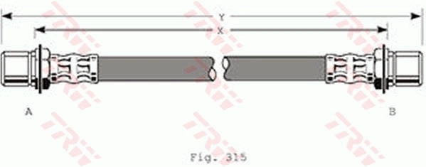 TRW PHA180 Brake Hose