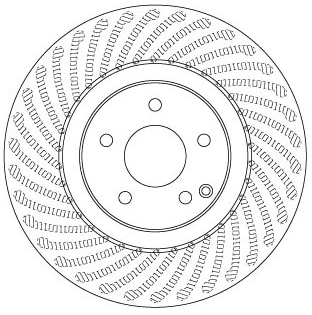Brake Disc TRW SINGLE DF6682S