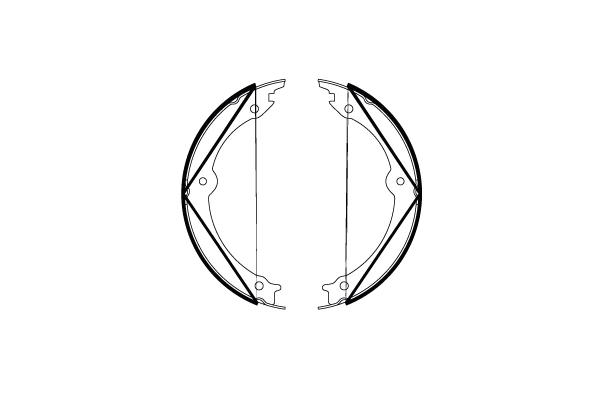 Brake Shoe Set, parking brake GS8816