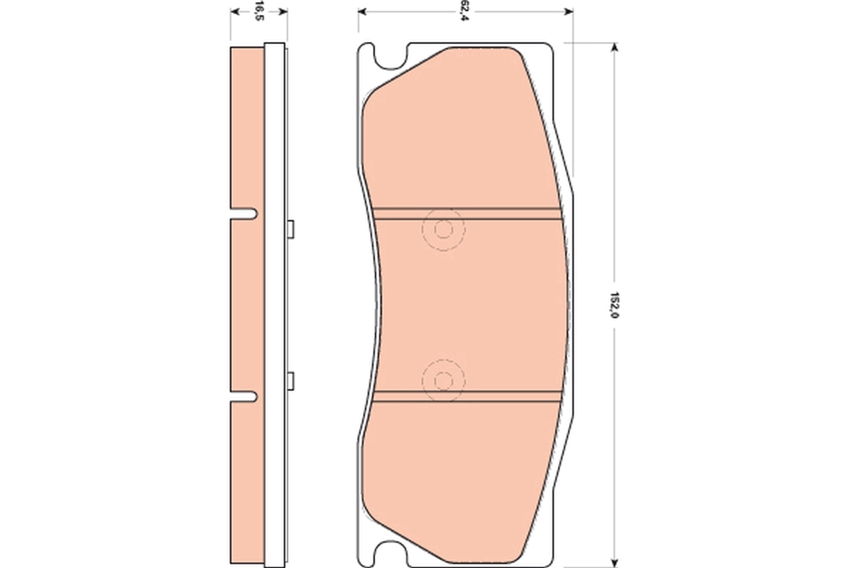 Brake Pad Set, disc brake GDB1850