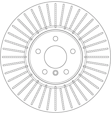 Brake Disc TRW SINGLE DF6408S