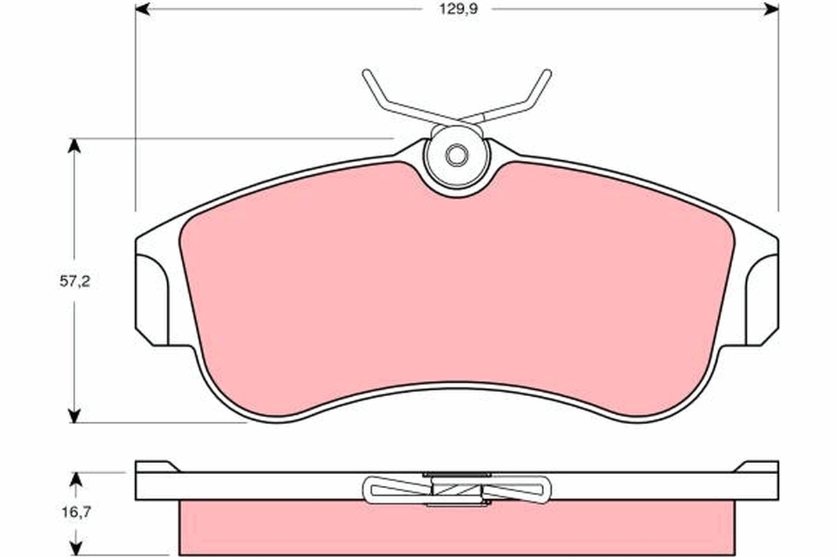 Brake Pad Set, disc brake GDB3271