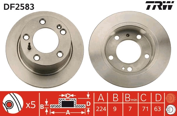 Brake Disc DF2583