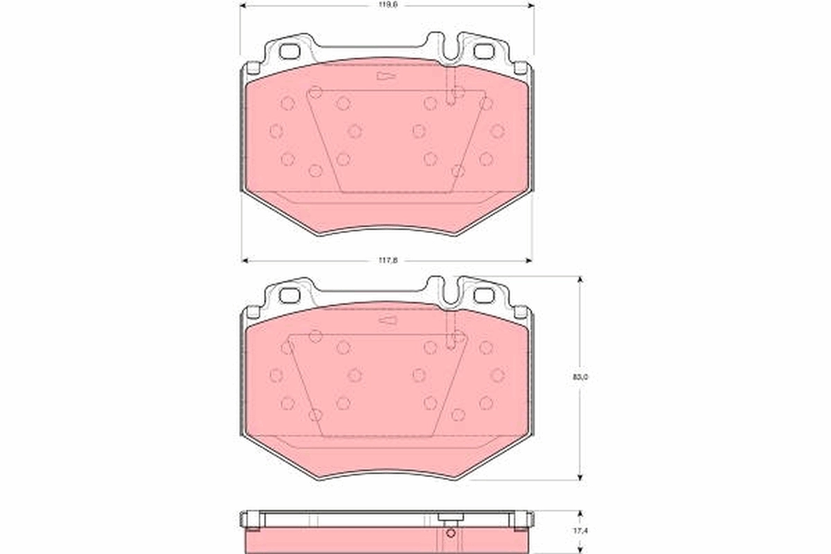 Brake Pad Set, disc brake GDB1575