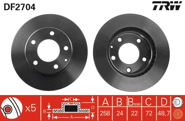 Brake Disc DF2704