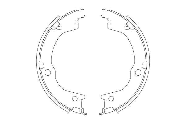 Brake Shoe Set, parking brake GS8829