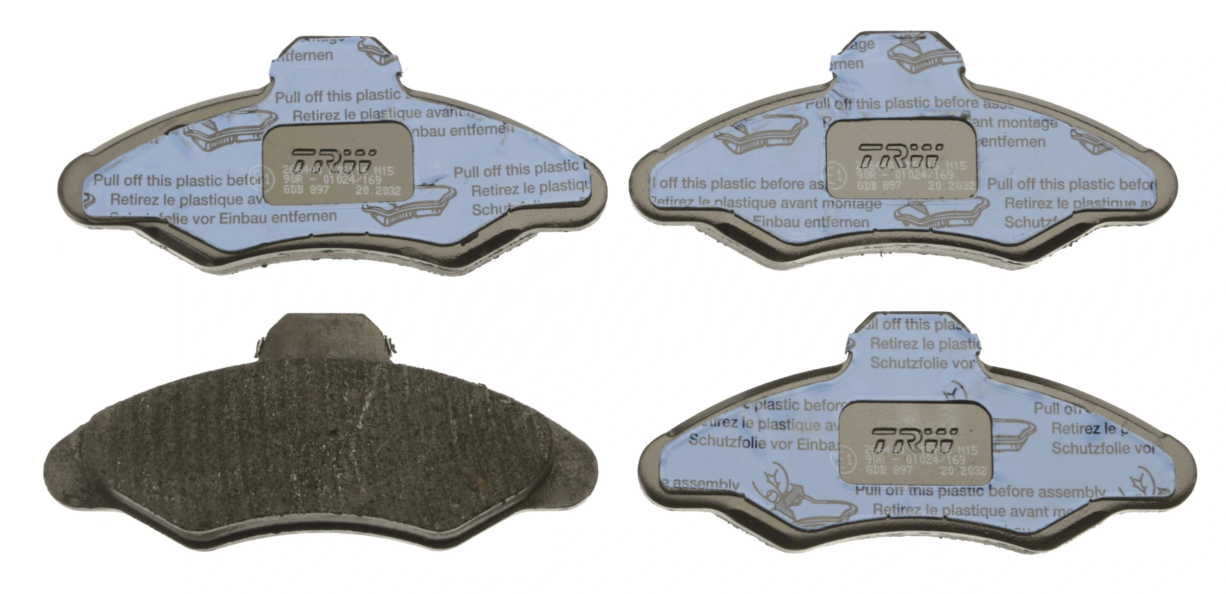 Brake Pad Set, disc brake COTEC GDB897