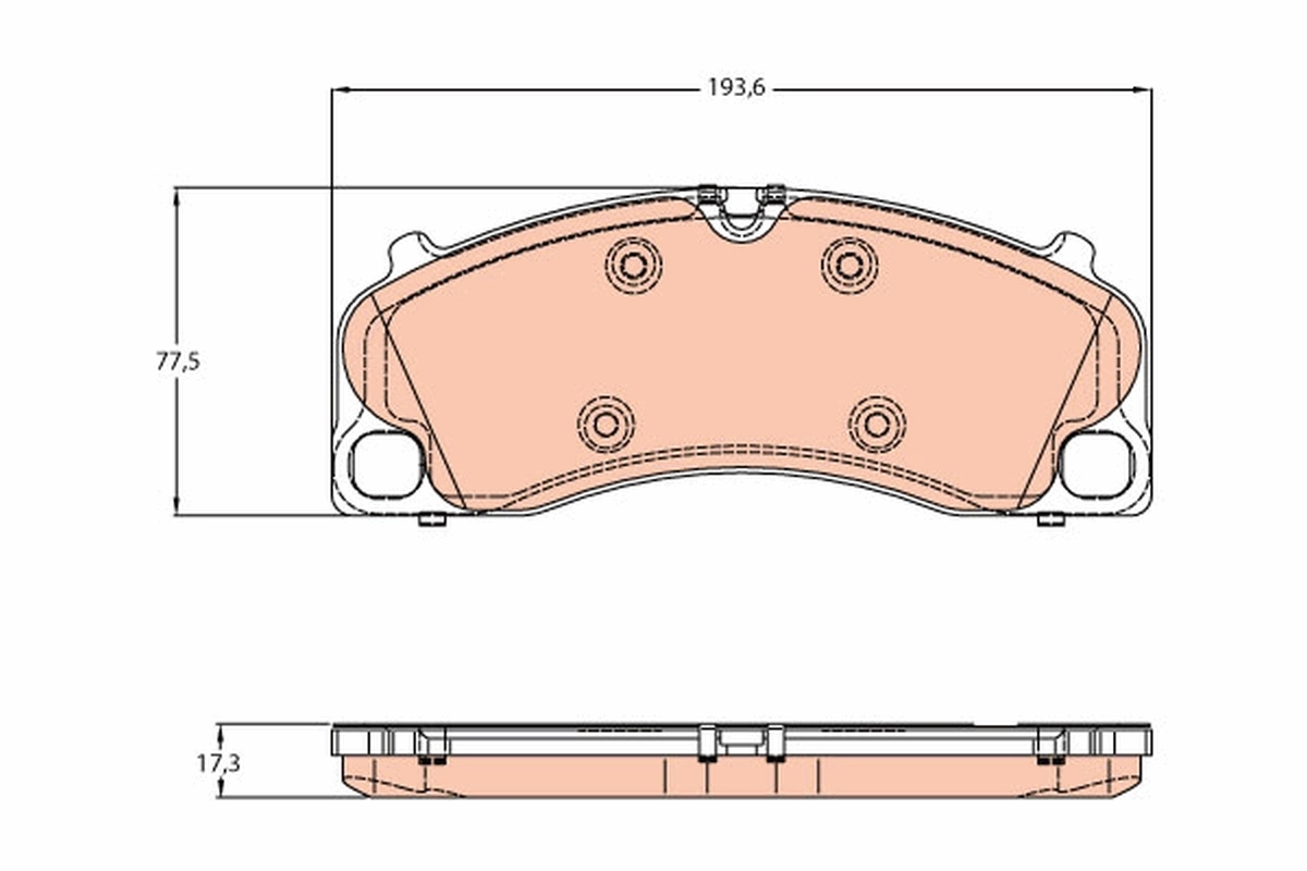 Brake Pad Set, disc brake GDB1952