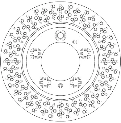 Brake Disc TRW SINGLE DF6298S