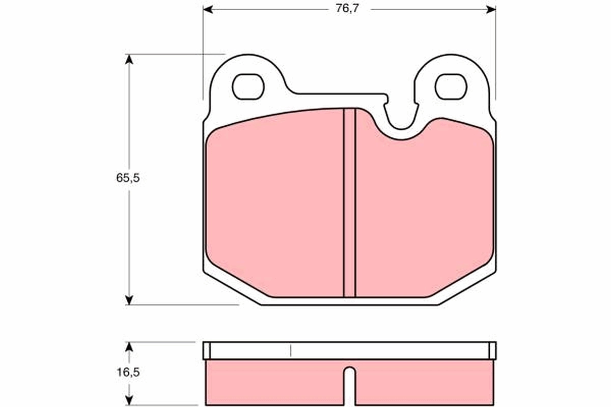 Brake Pad Set, disc brake GDB654