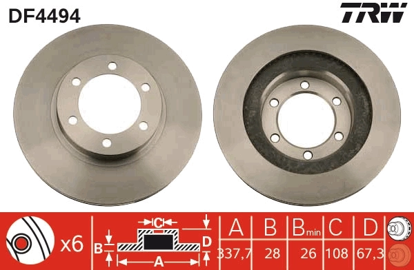 Brake Disc DF4494