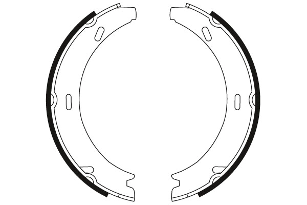 Brake Shoe Set, parking brake GS8595