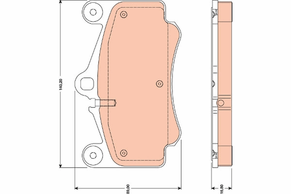 Brake Pad Set, disc brake GDB1778