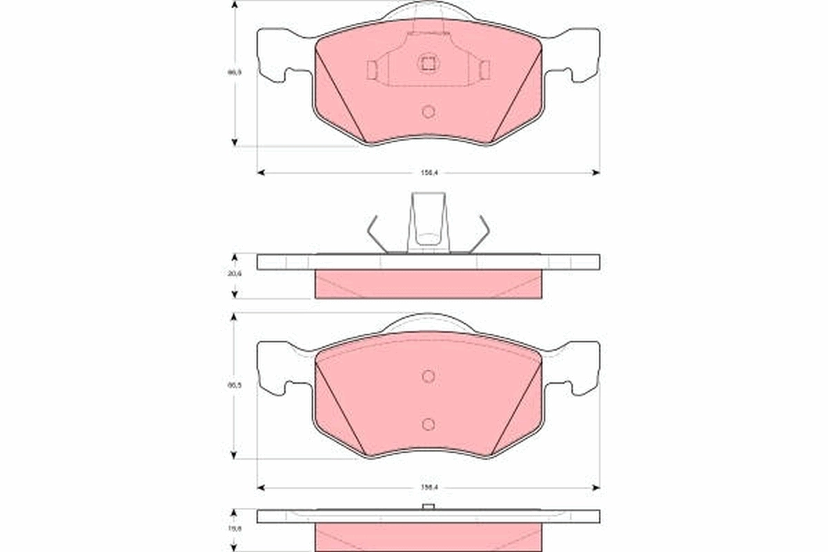Brake Pad Set, disc brake GDB1497