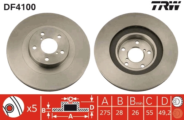 Brake Disc DF4100