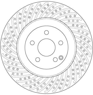 Brake Disc TRW SINGLE DF6242S