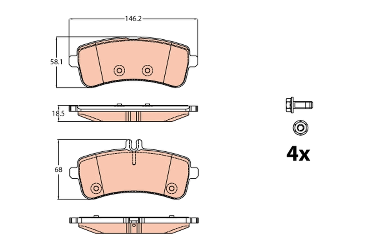Brake Pad Set, disc brake GDB2079