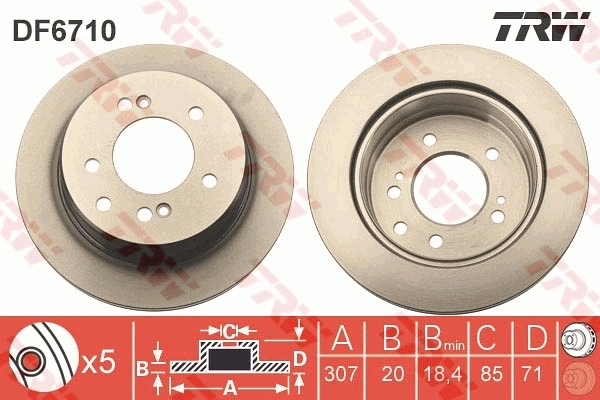 Brake Disc DF6710