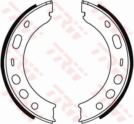 Brake Shoe Set, parking brake GS8706