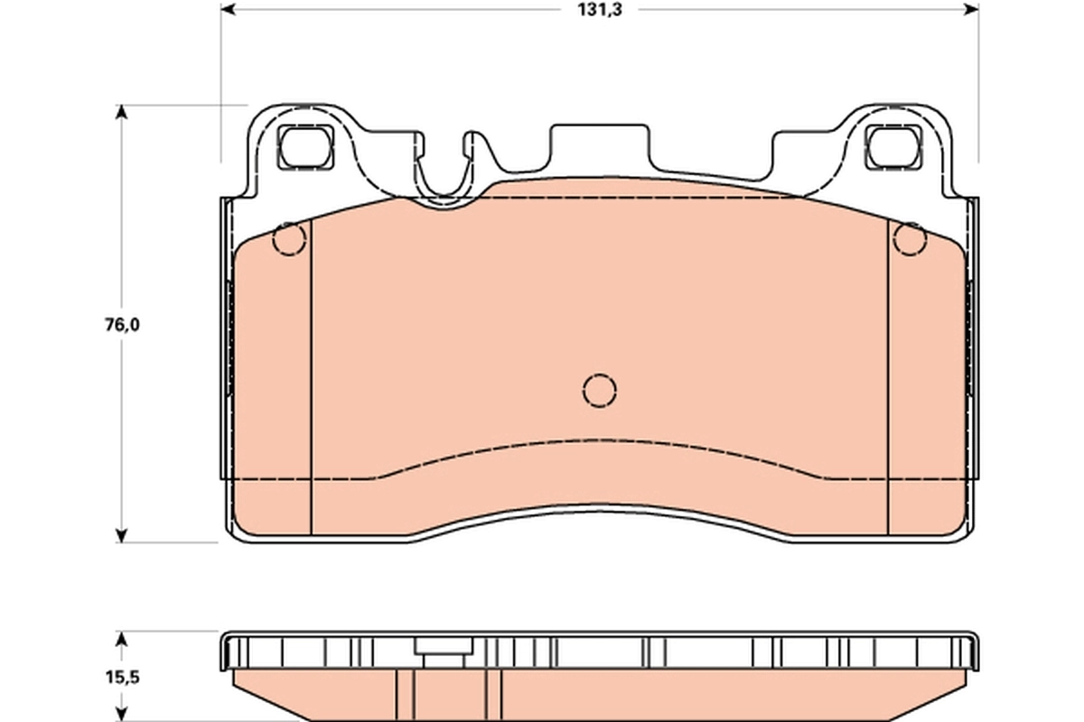Brake Pad Set, disc brake GDB1906